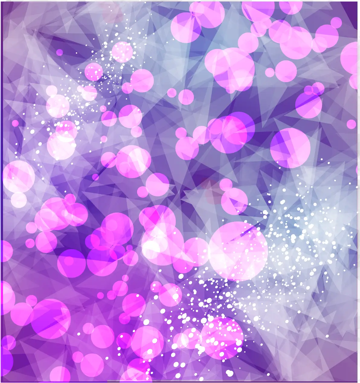 Abstract Purple Bubbles and Geometric Background