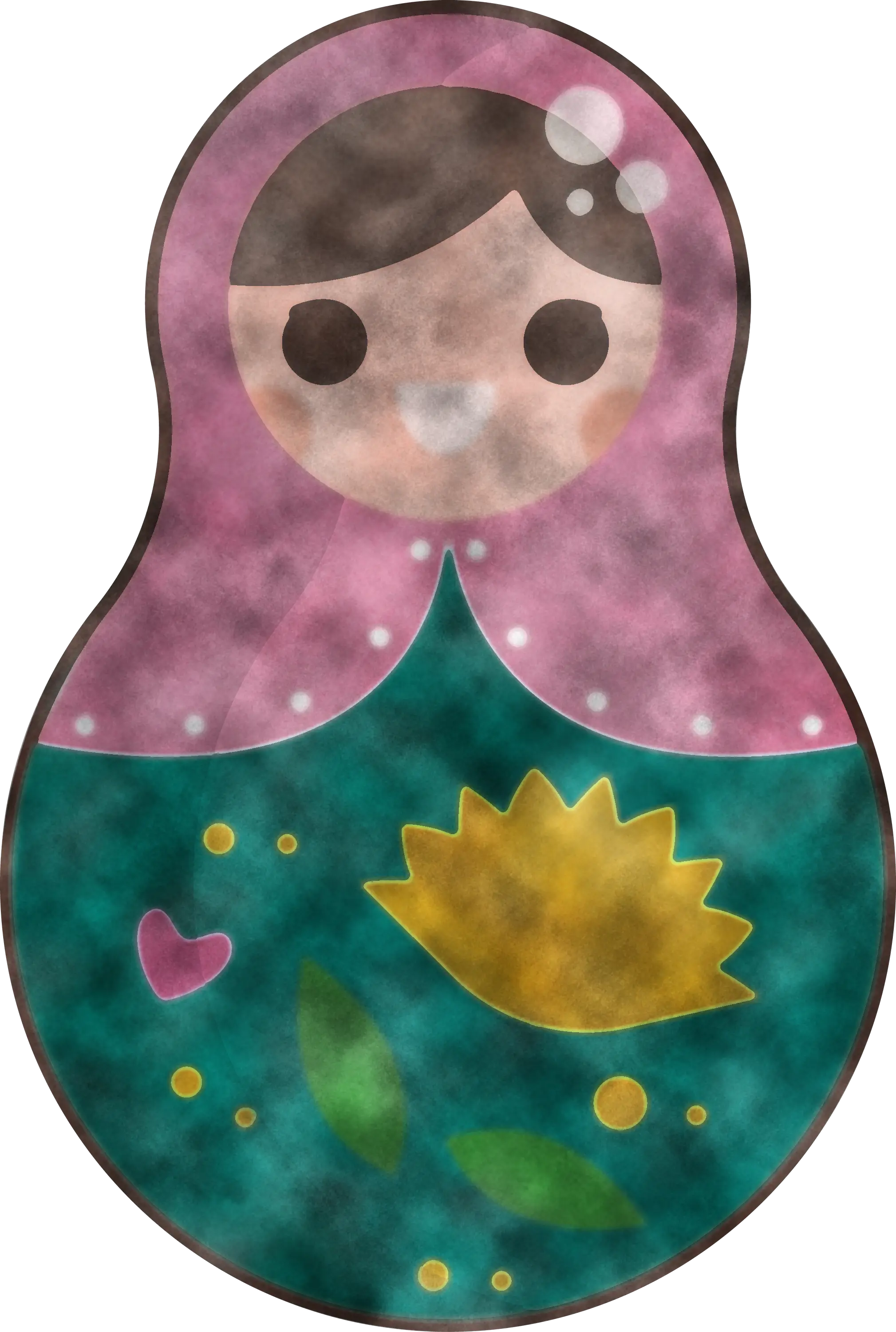 Matryoshka Russian Doll Illustration