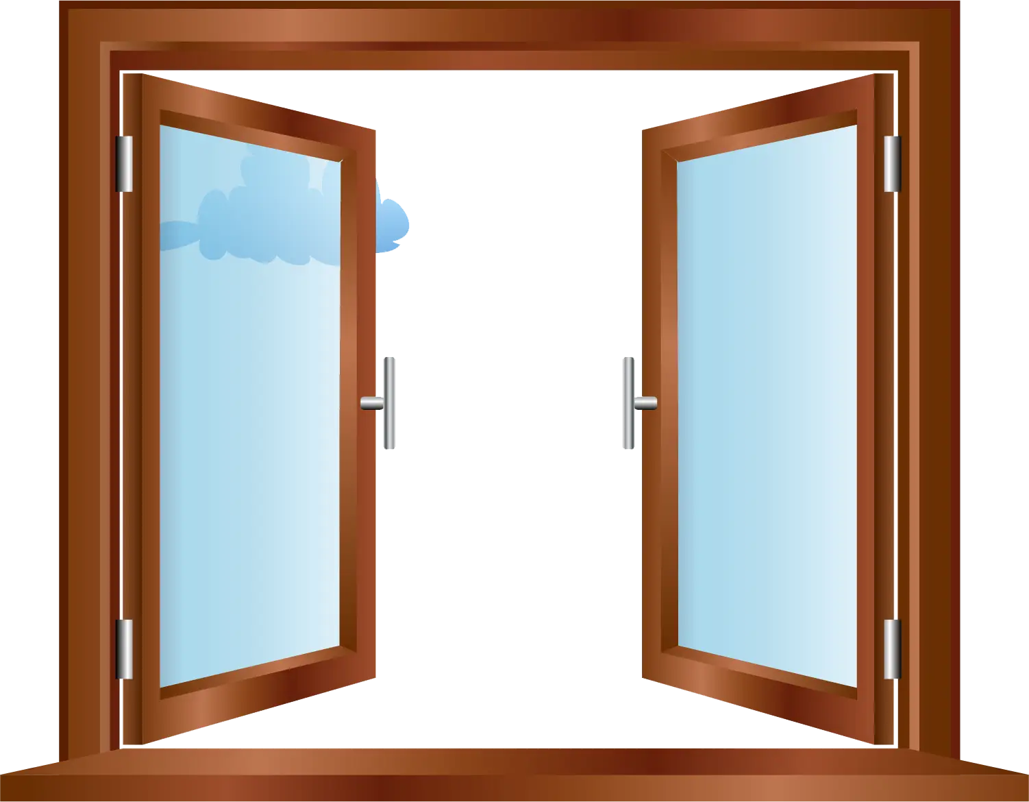 Open Wooden Window