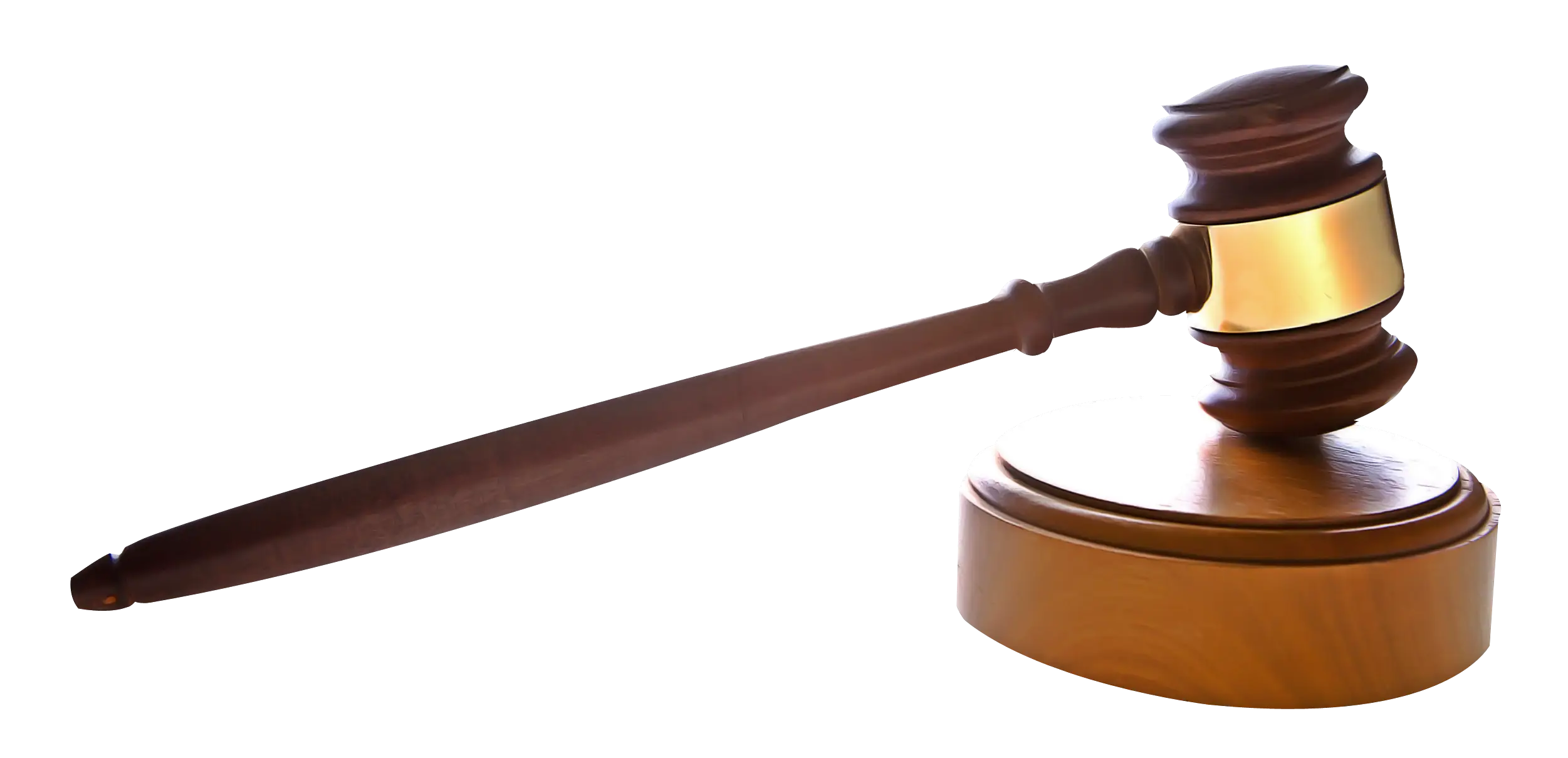 Wooden Judge&#039;s Gavel Illustration