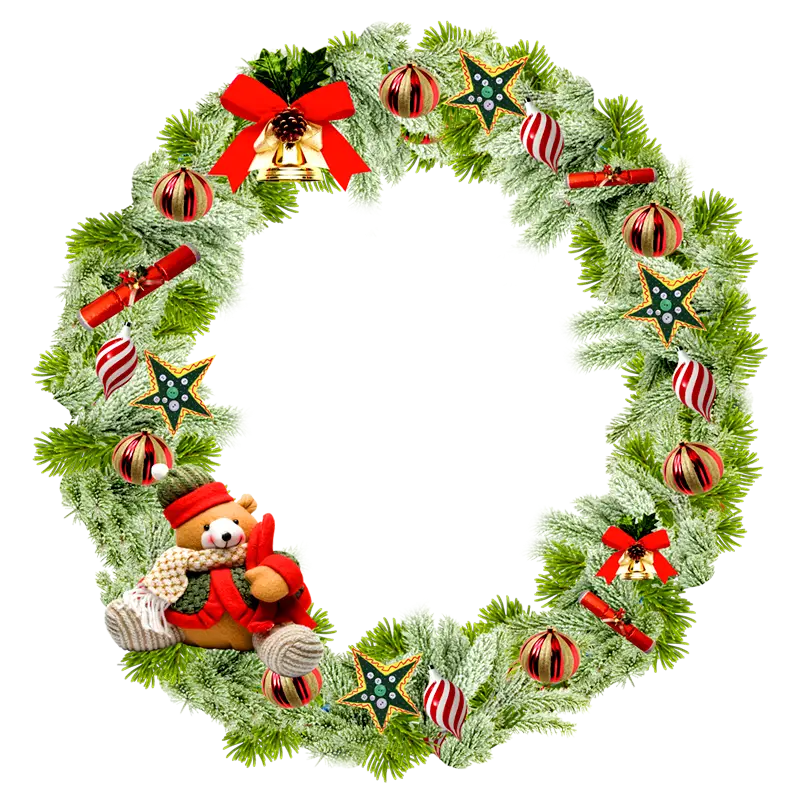 Festive Christmas Wreath Decoration