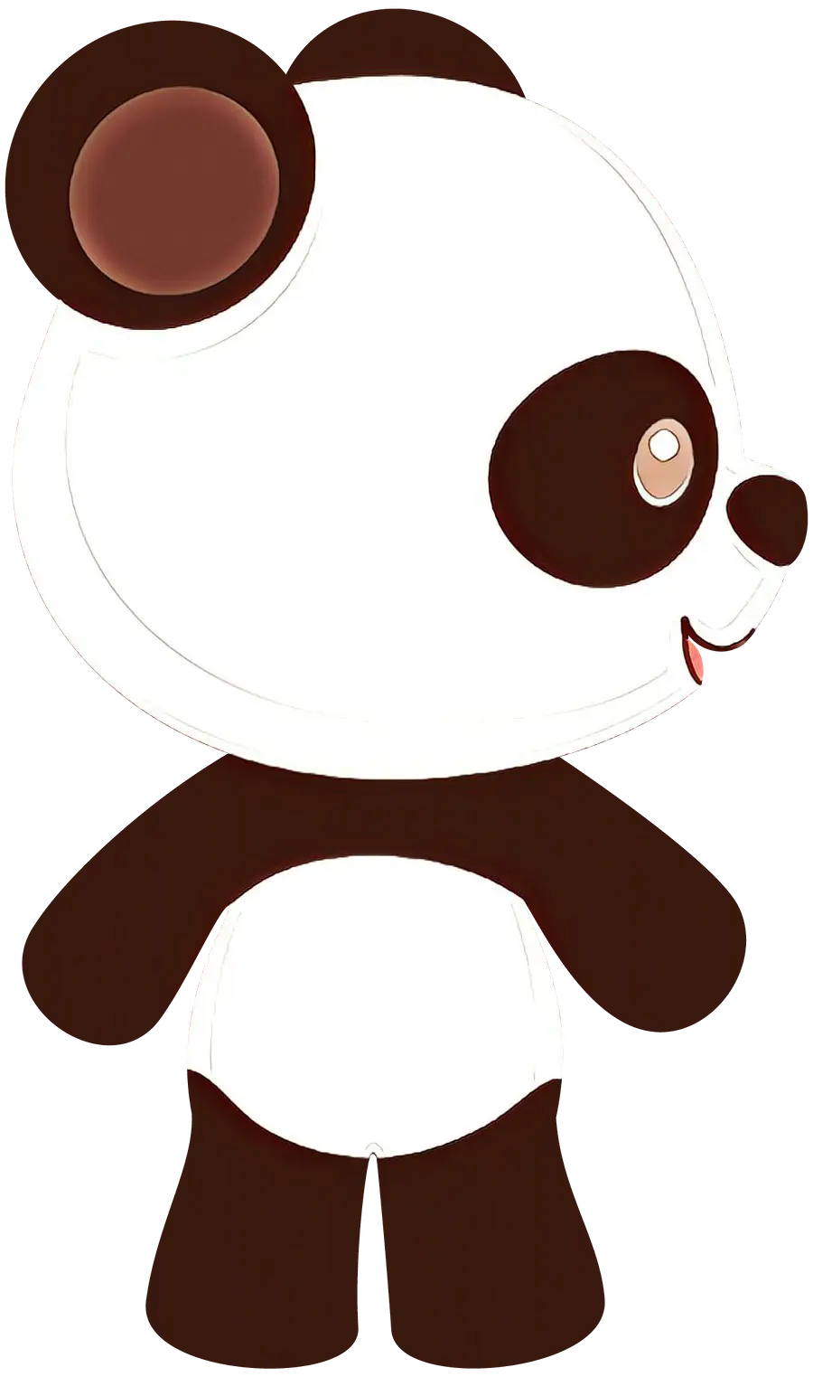 Cute Cartoon Panda Character Design
