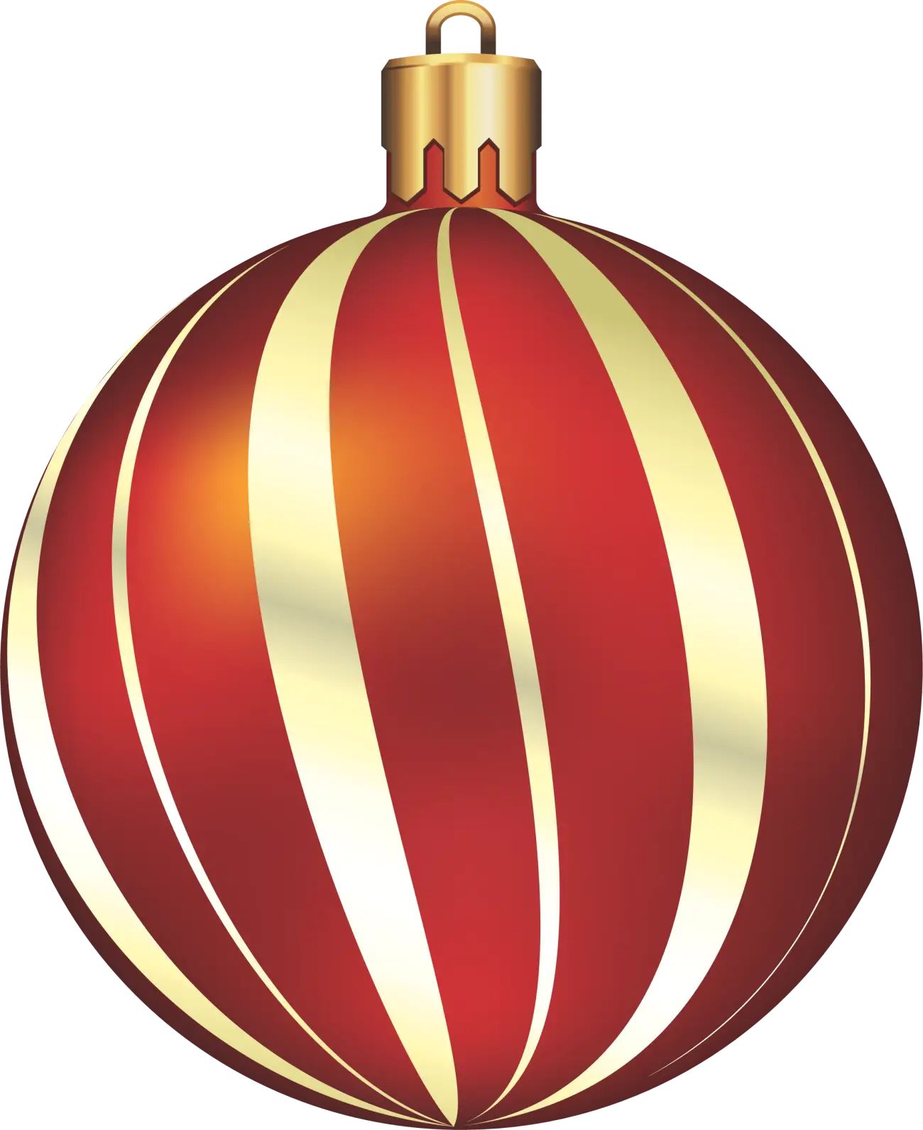 Red and Gold Christmas Ornament Decoration
