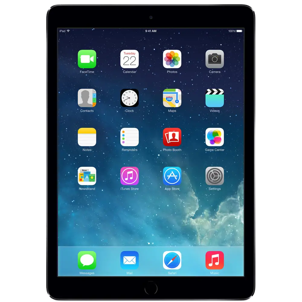 Black Tablet with Displayed Apps