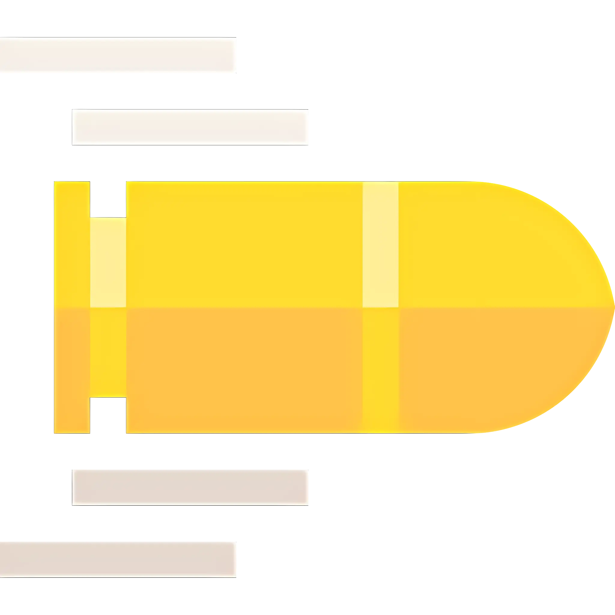 Yellow Bullet in Motion
