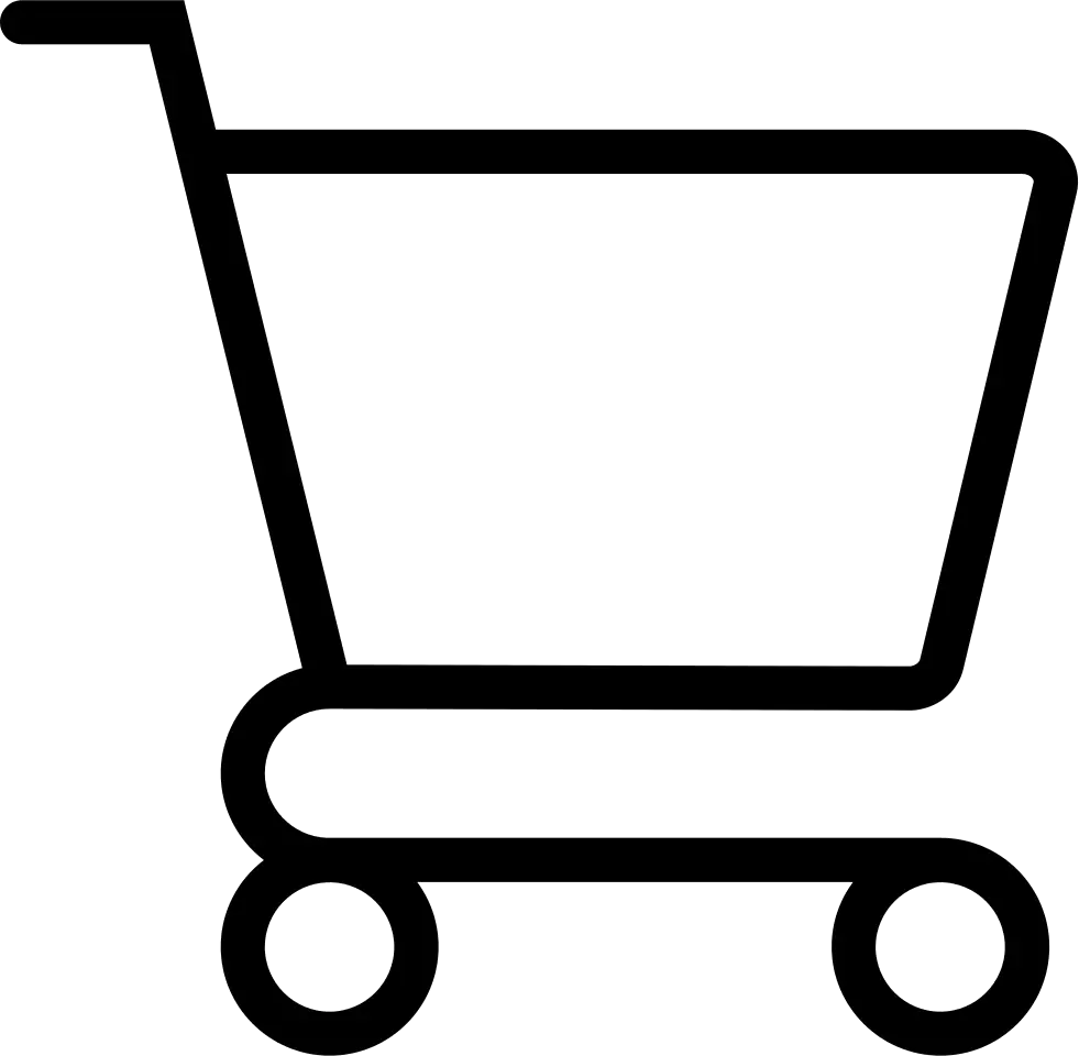 Black Outline Shopping Cart Icon