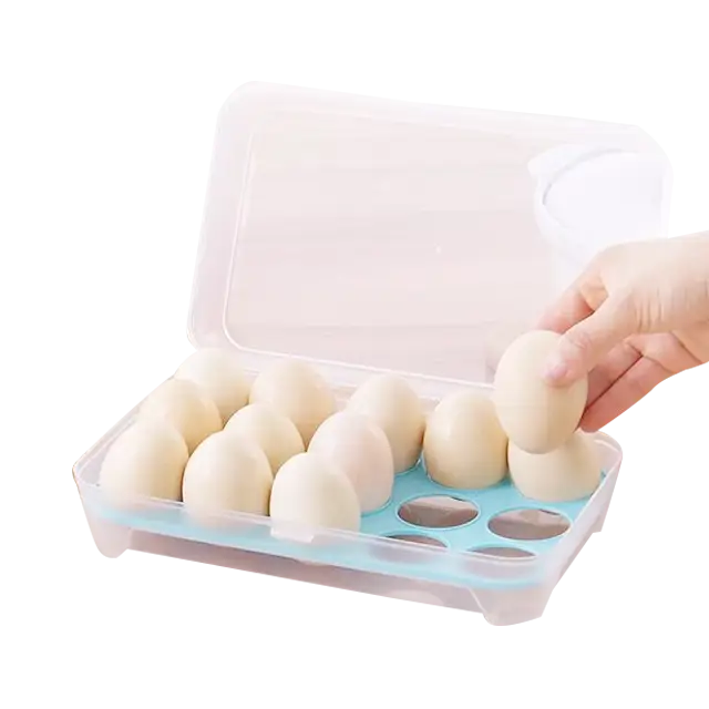 Hand Placing Eggs in Container
