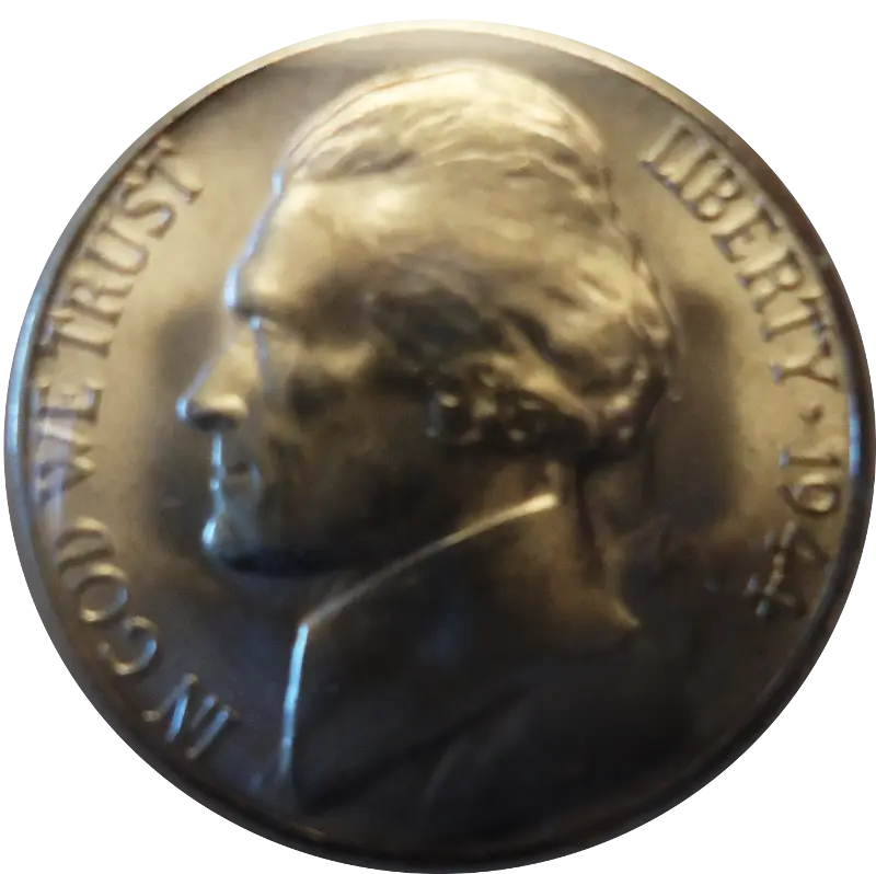 Nickel Coin with Historical Buffalo Design
