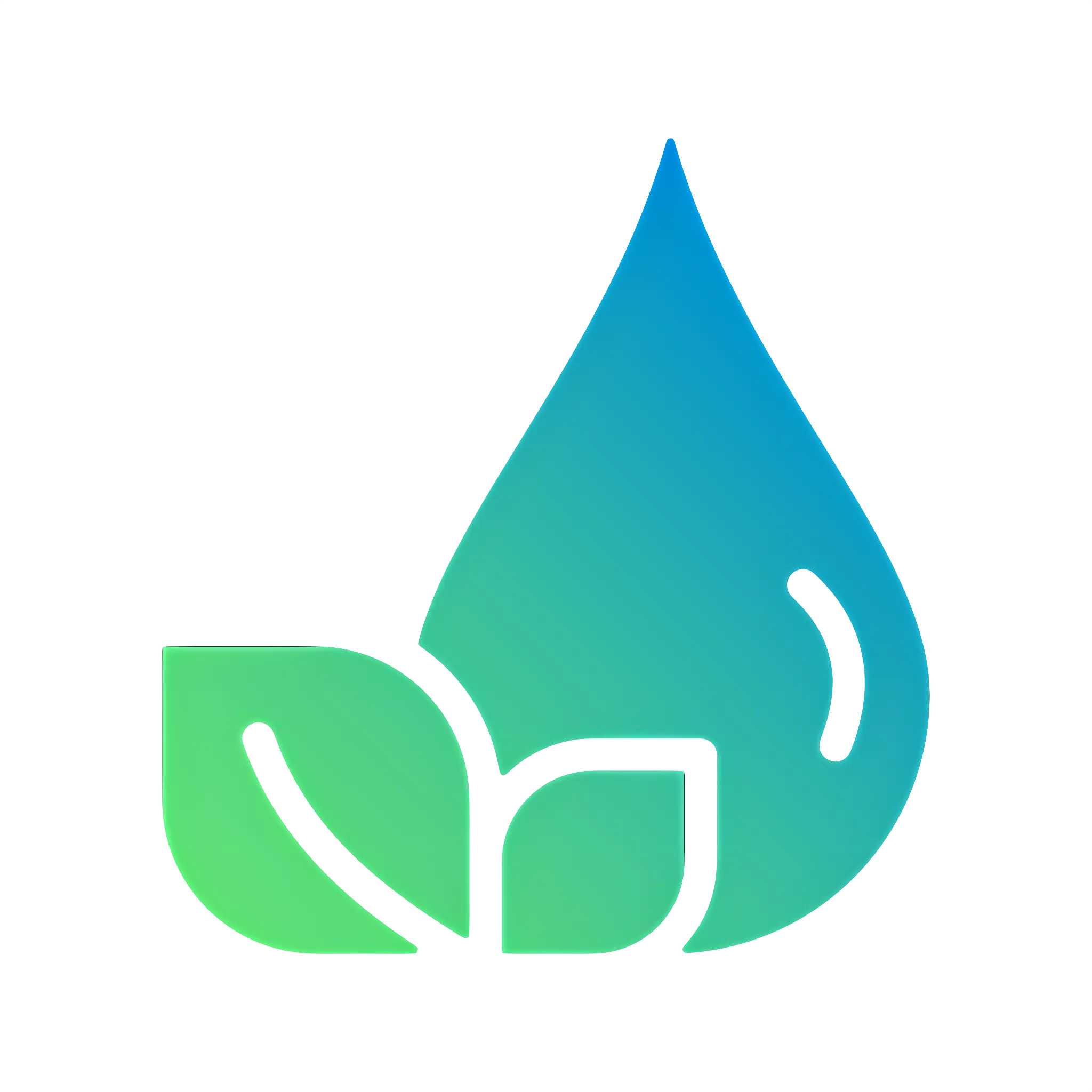 Water Drop with Leaves