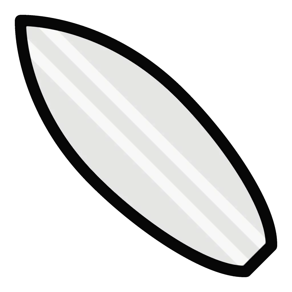 Surfboard Icon for Water Activities
