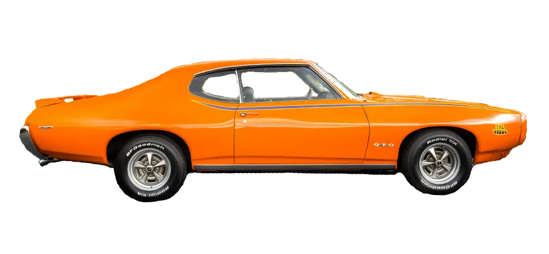 Classic Vintage Orange Car