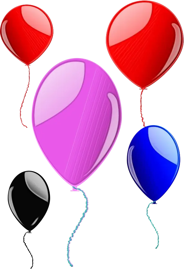 Colorful Party Balloons Illustration