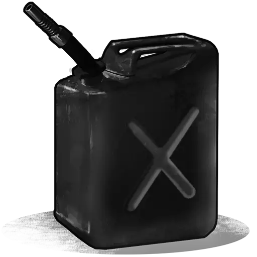 Black Jerry Can for Fuel