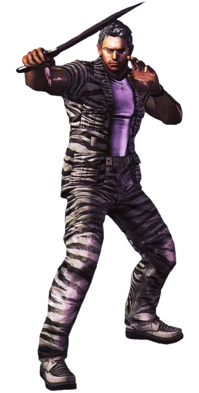 Man with Sword in Combat Stance