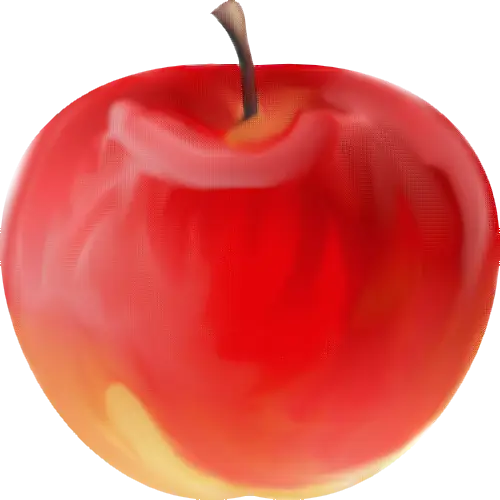 Realistic Red Apple Illustration