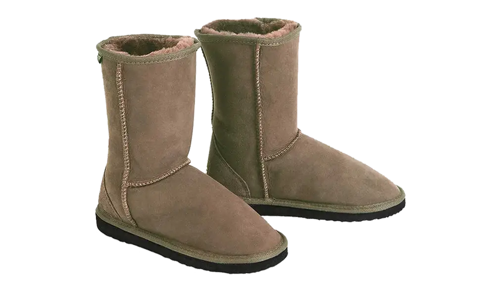 Warm Brown Winter Boots with Furry Inside