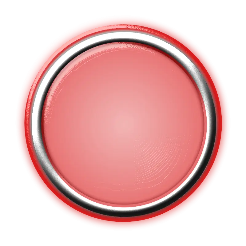 Light Red Circle Icon with Reflective Border