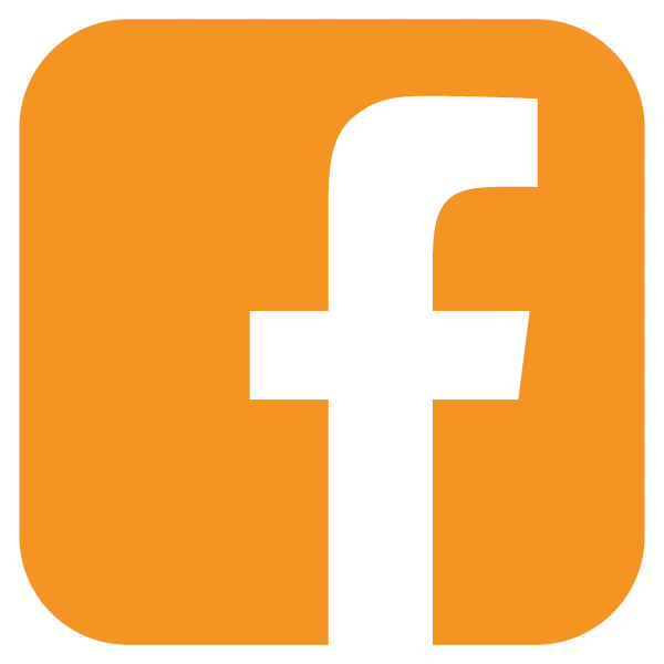 Orange Facebook Logo for Social Media Branding