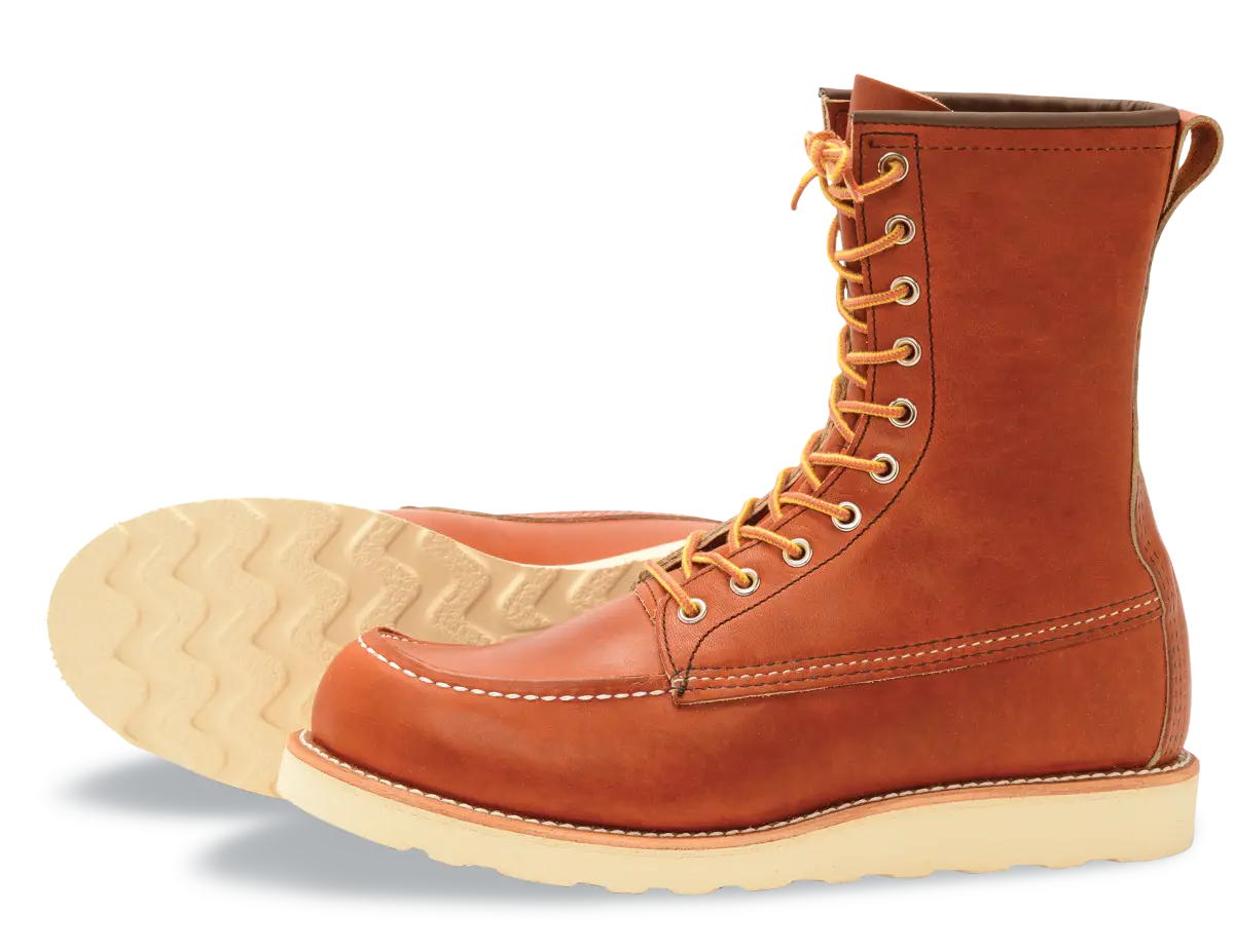 Brown Leather Lace-Up Boots