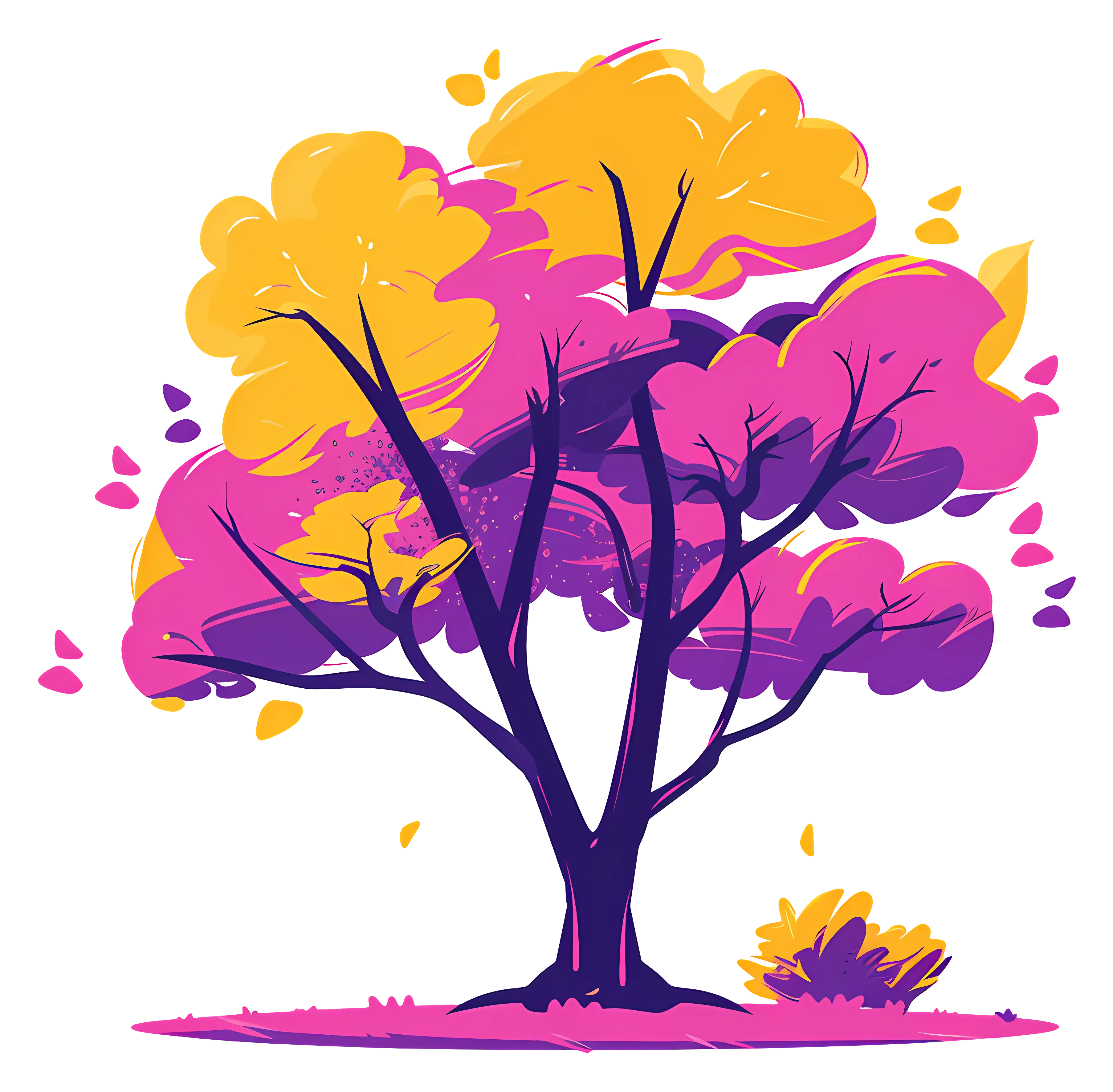 Colorful Tree in Autumn