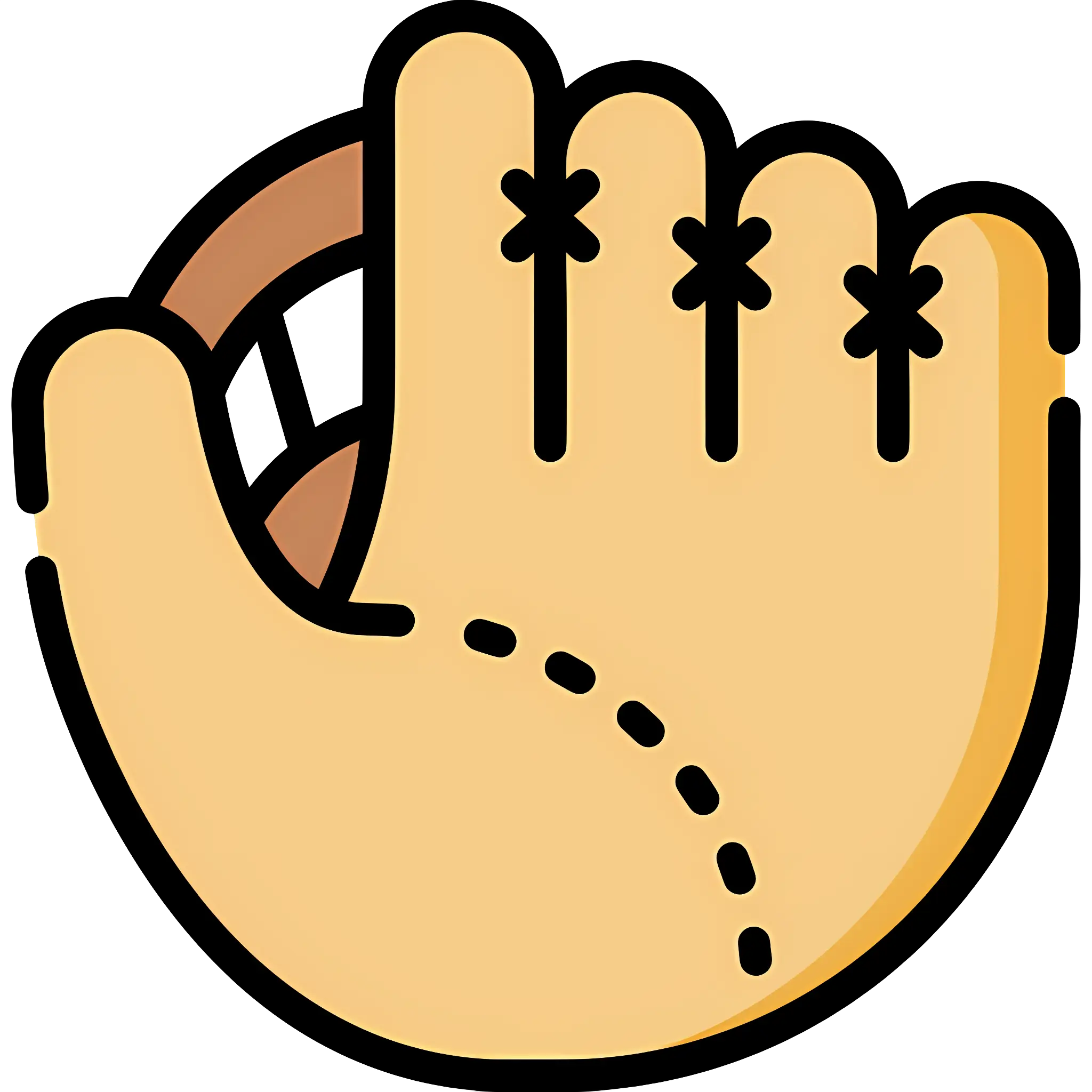 Cartoon Baseball Glove