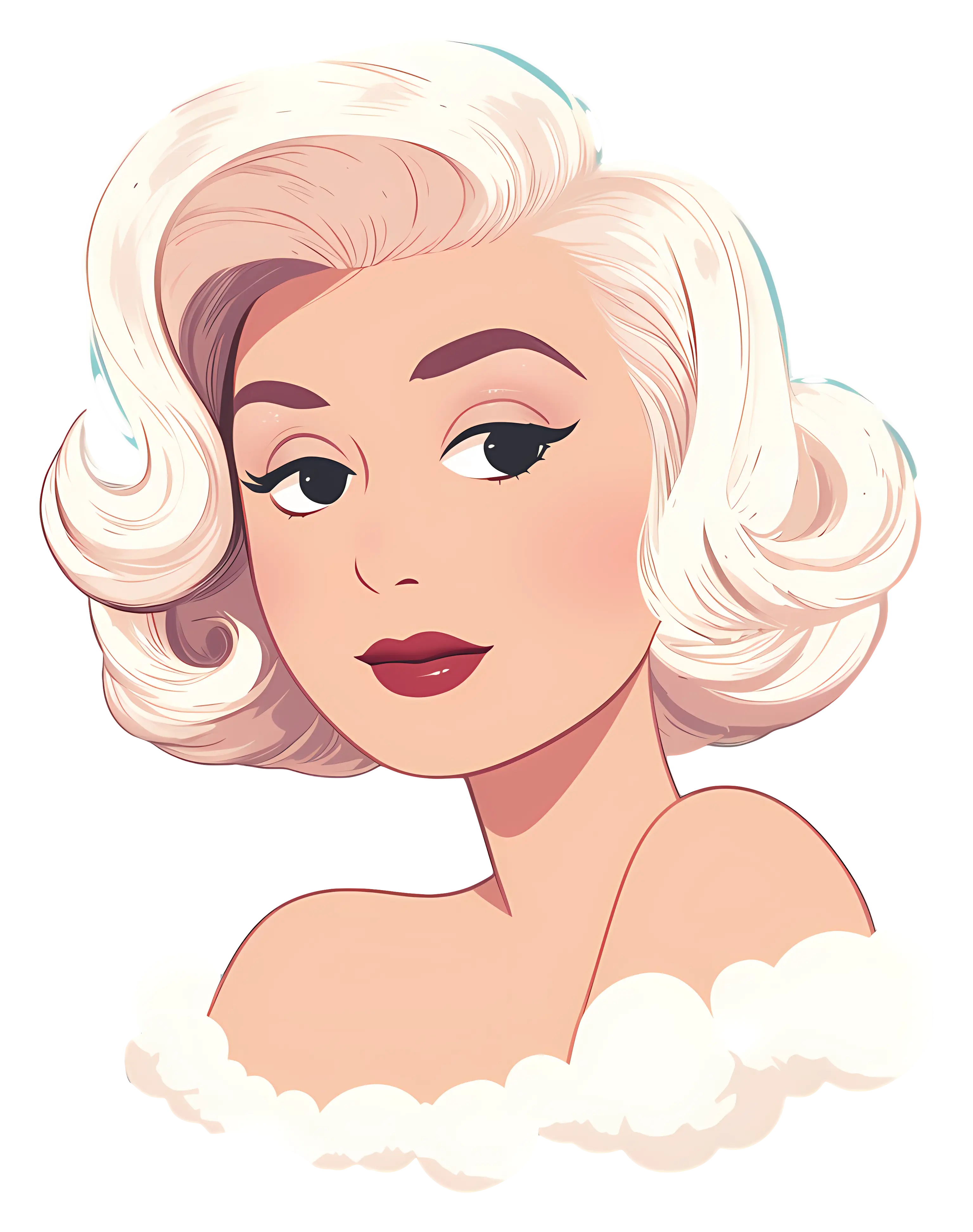 Elegant Blonde Woman Portrait