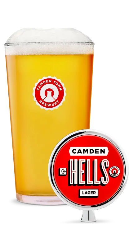 Camden Hells Lager Beer Glass