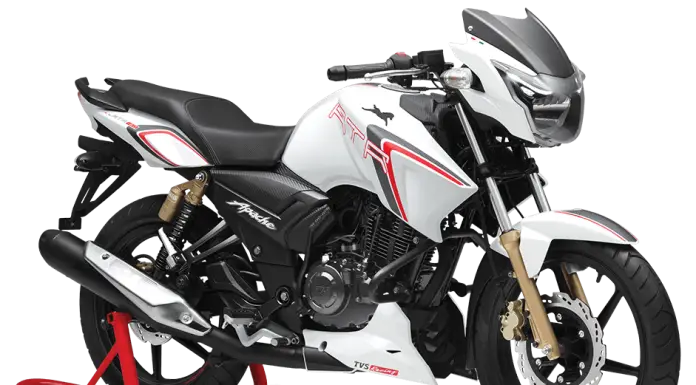 Sleek White and Black Motorcycle Design