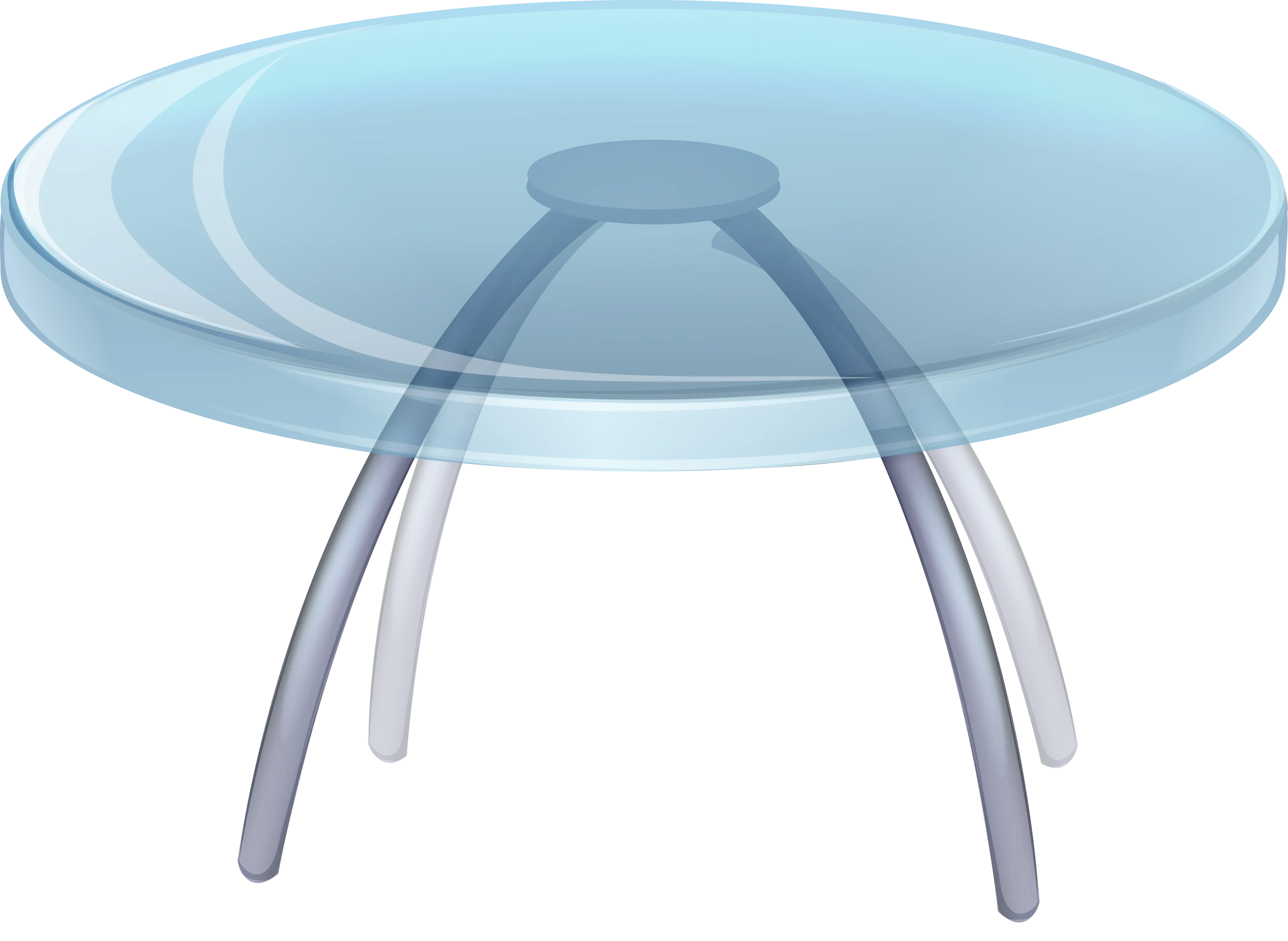 Modern Round Glass Table for Living Room Decor
