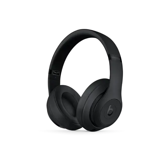 Sleek Black Wireless Headphones