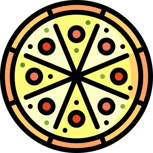 Pizza Icon for Food Designs