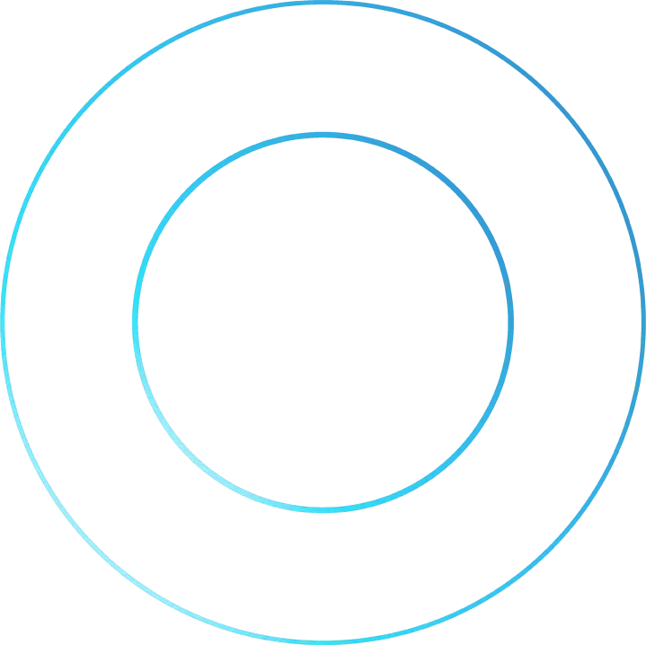 Blue Concentric Circles Pattern