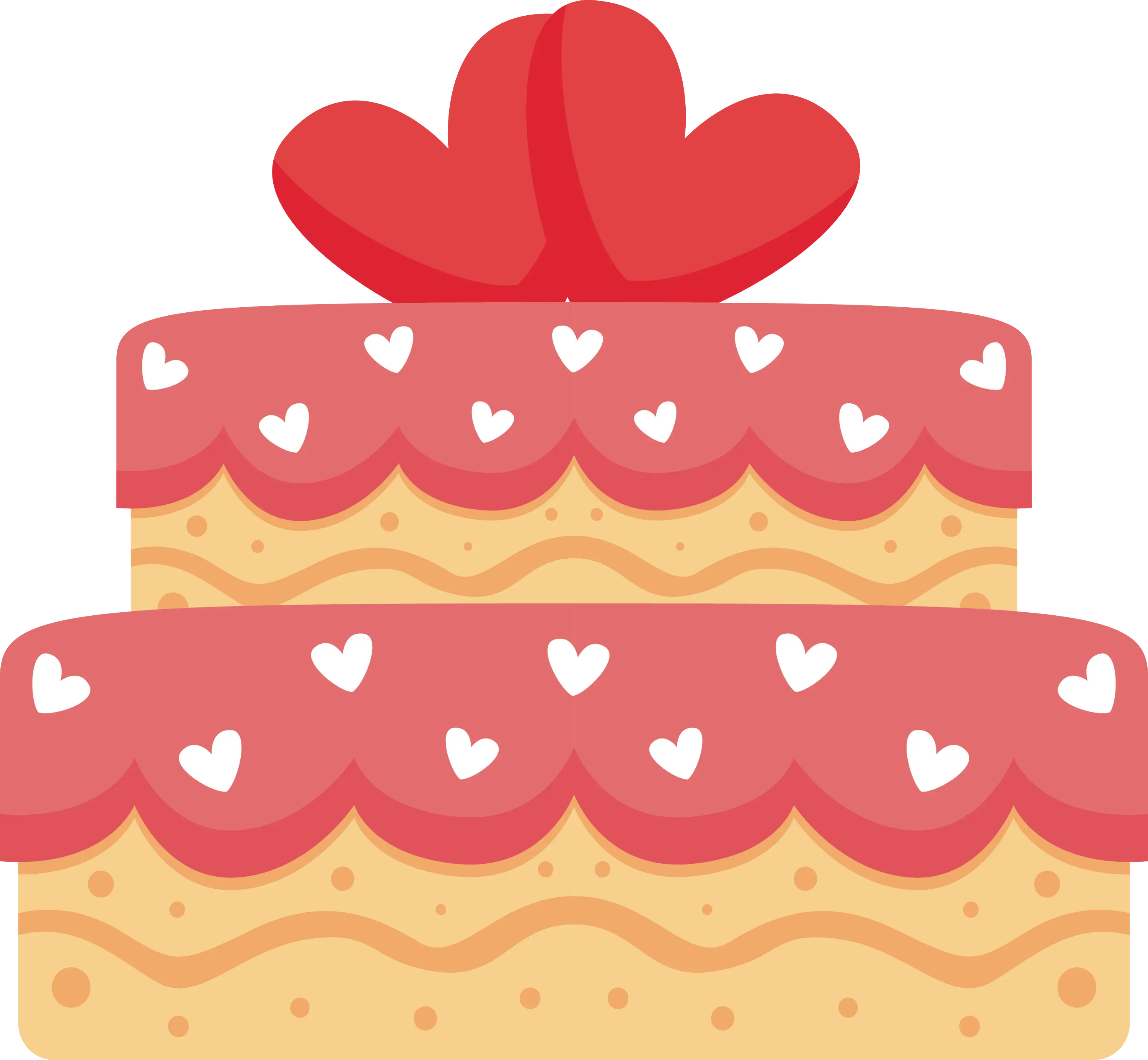 Heart Decorated Cake