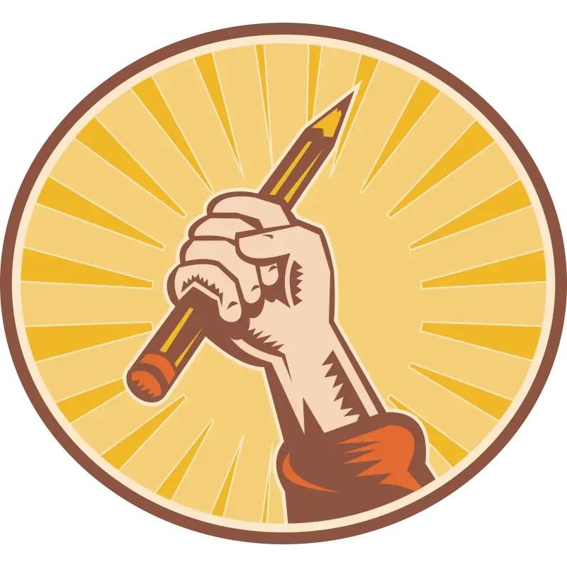 Hand Holding Pencil Icon