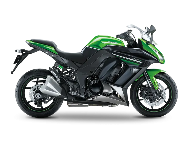 Green and Black Sportbike Design
