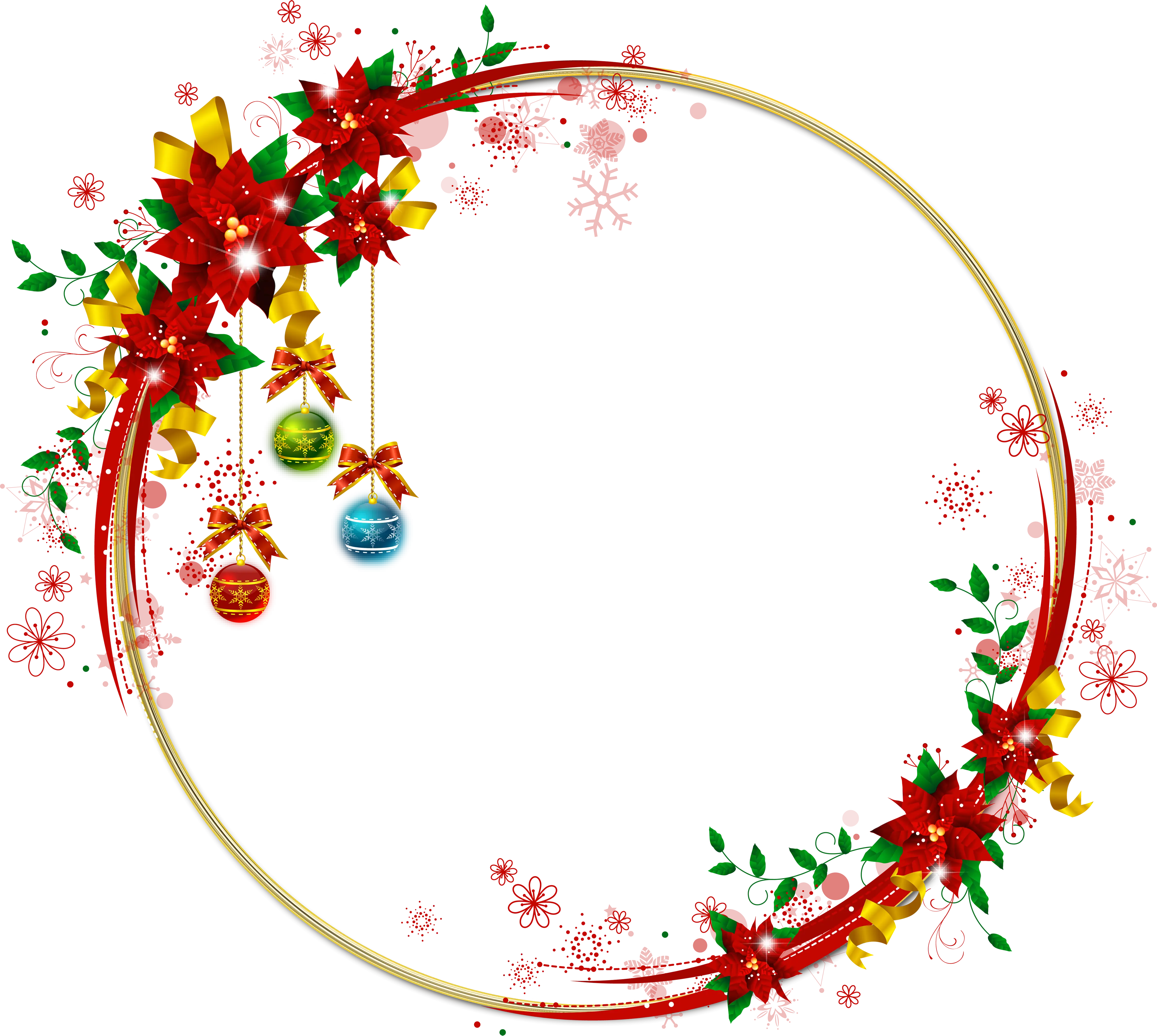 Festive Christmas Wreath with Decorations