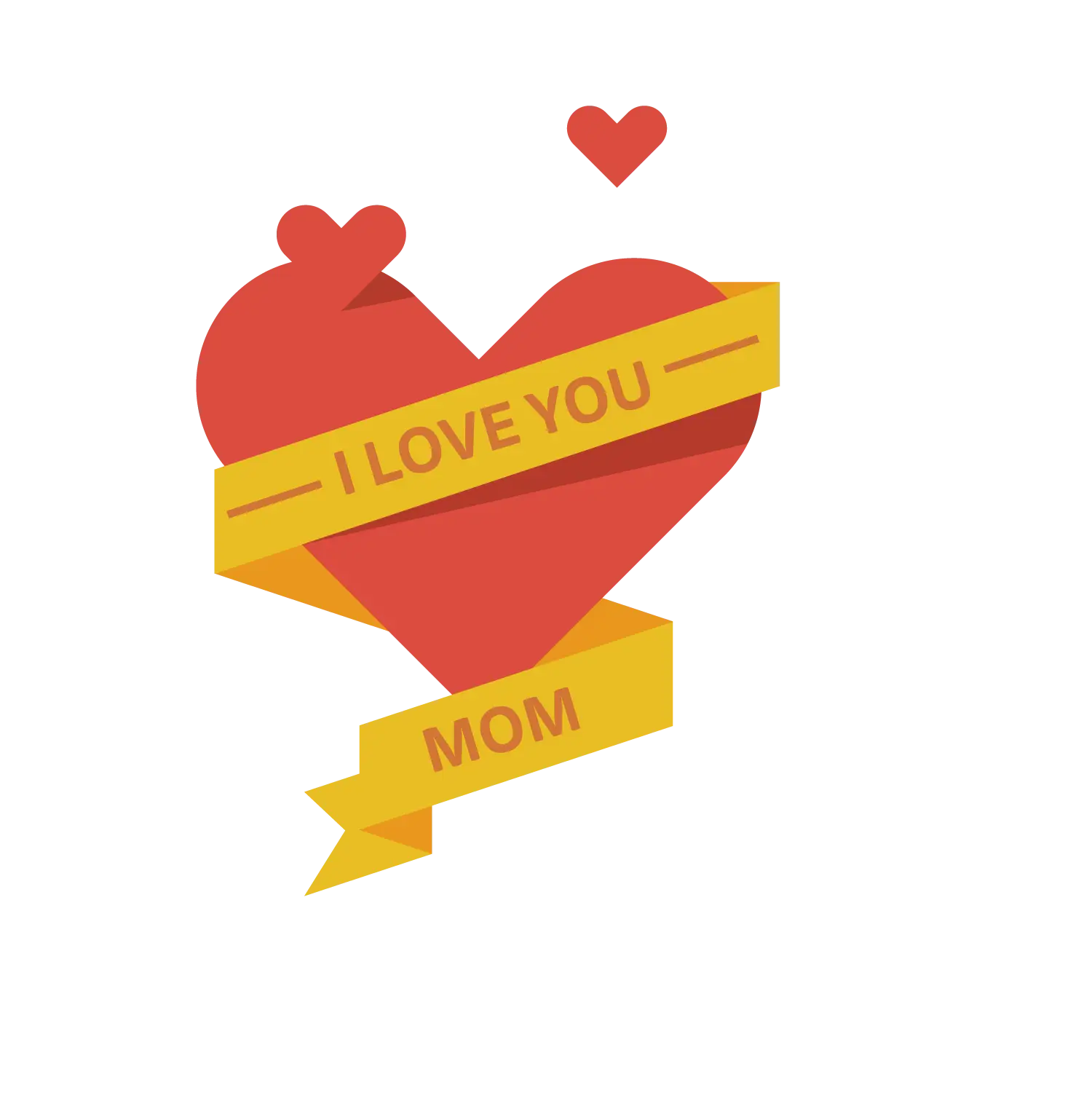 I Love You Mom Heart