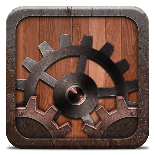 Wooden Gears Icon