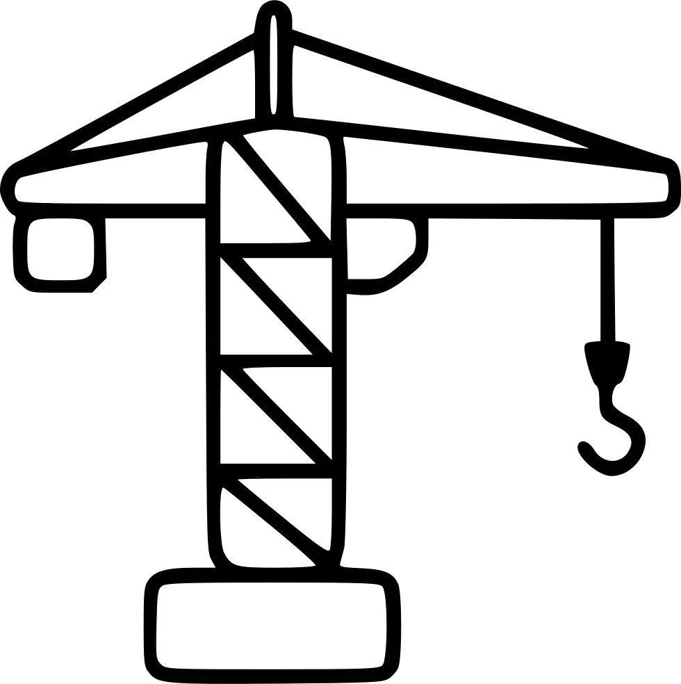 Crane Illustration for Construction Concepts