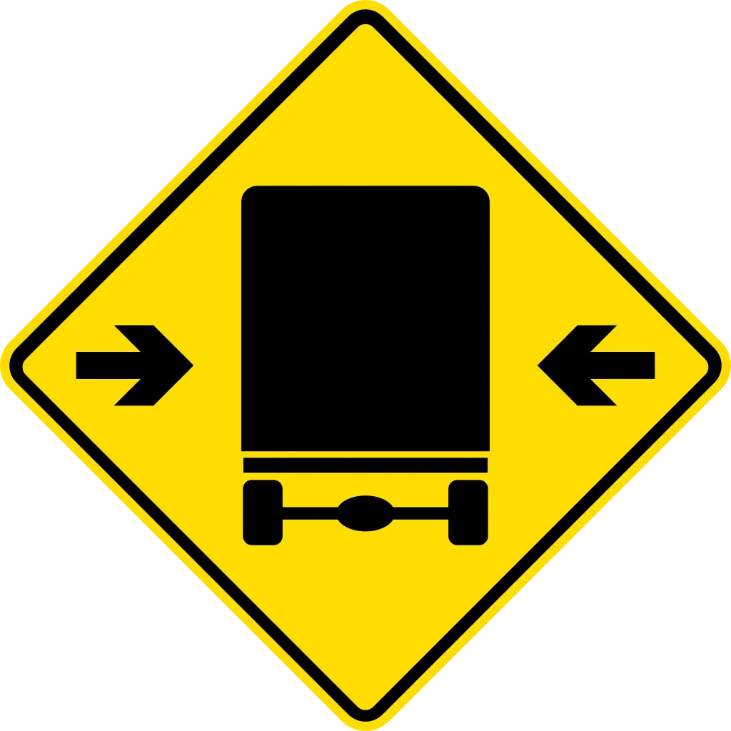 Truck Width Warning Signboard