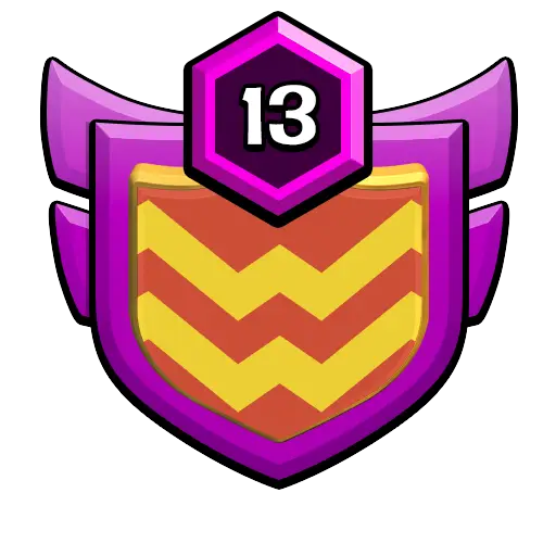 Purple and Yellow Shield Clan Icon