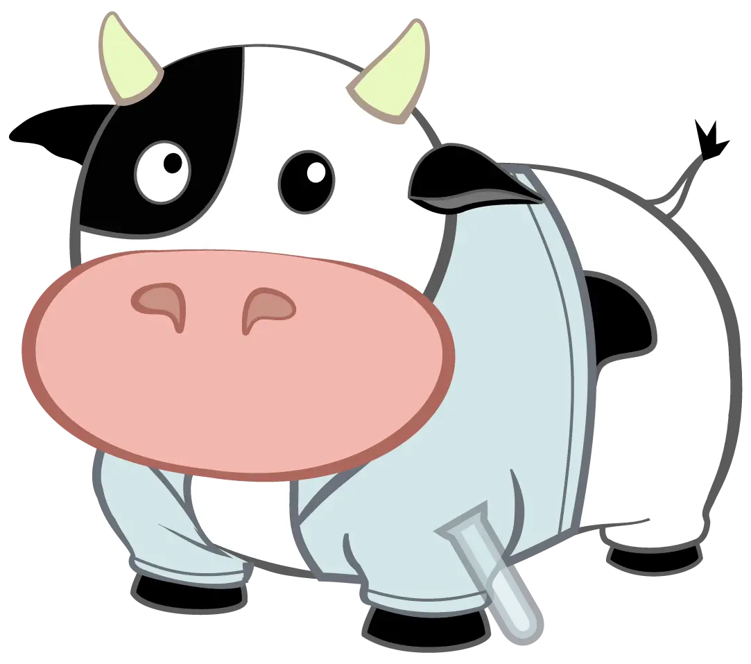Adorable Cartoon Cow Illustration
