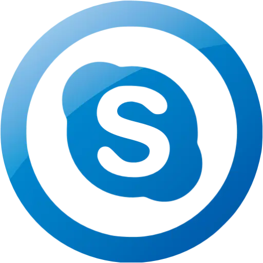 Blue Skype Logo Icon