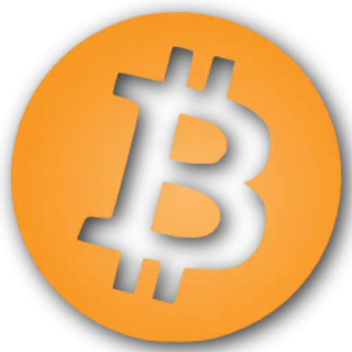Bitcoin Icon Representing Cryptocurrency