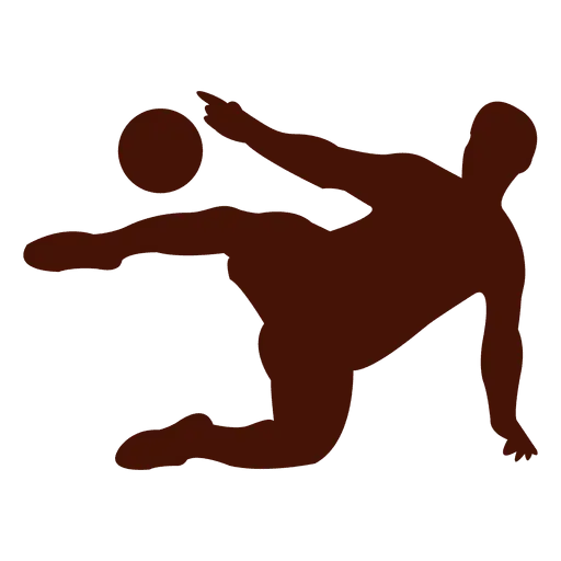 Soccer Player Silhouette in Action