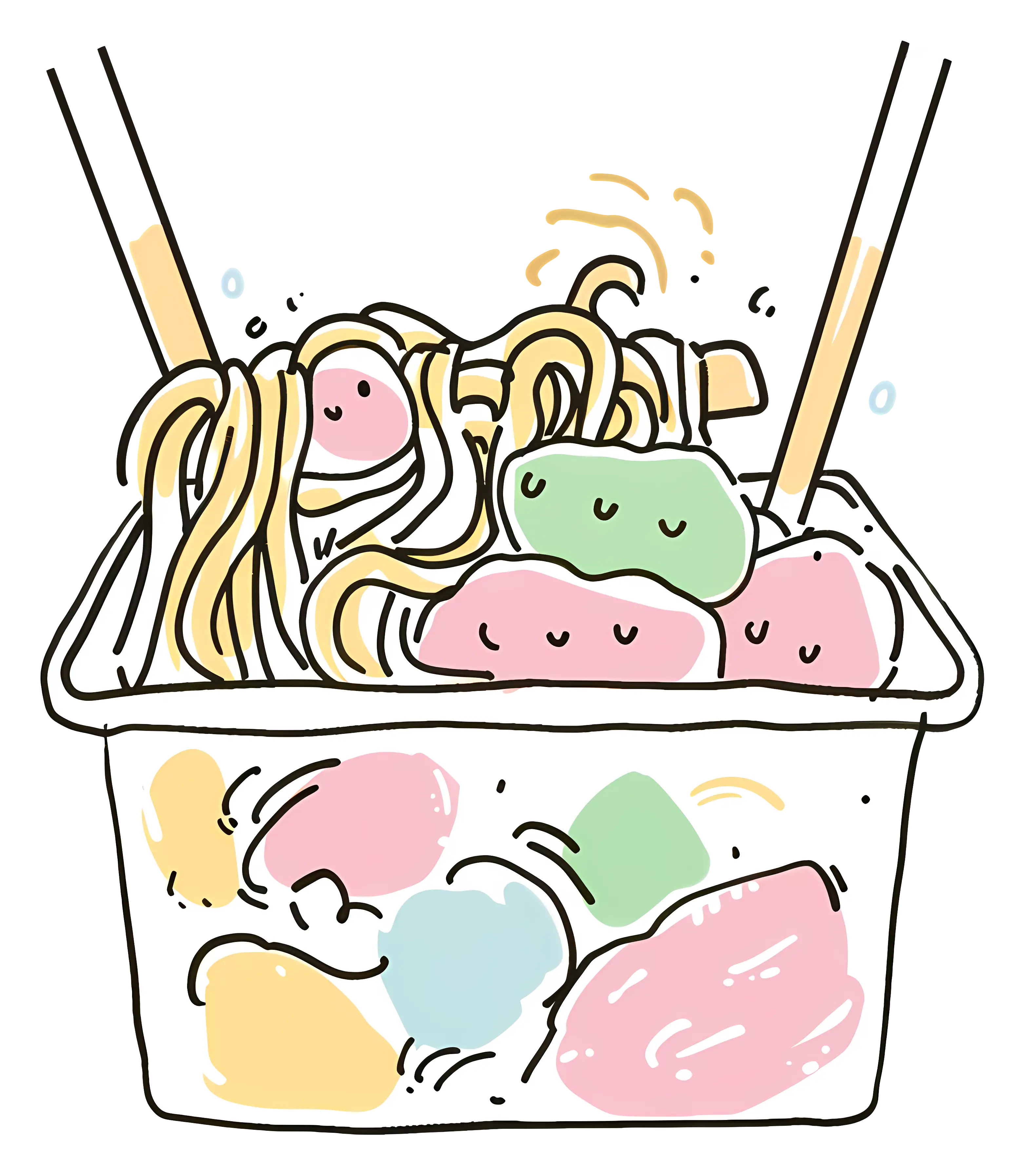 Noodles with Chopsticks