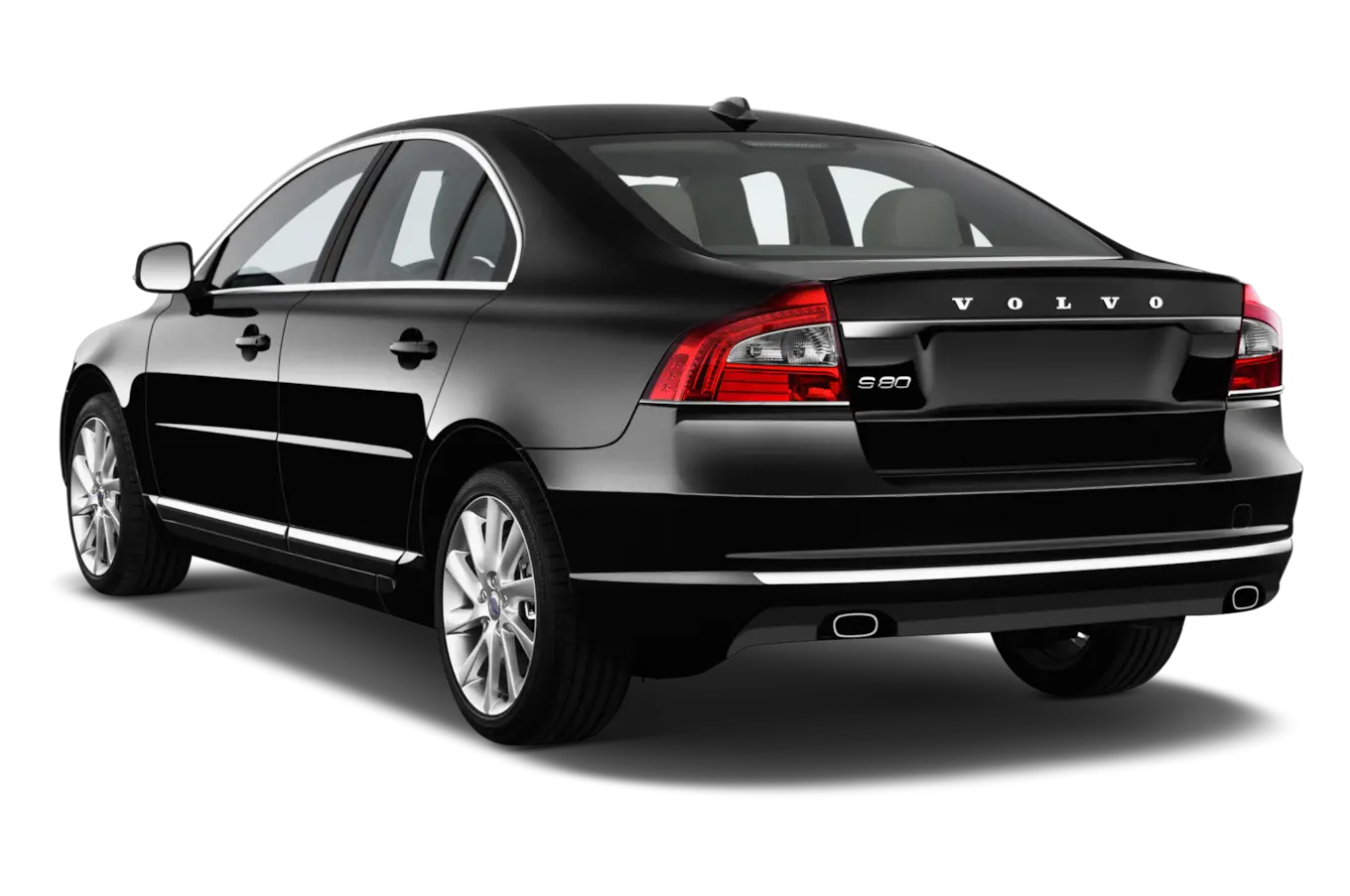 Black Sedan Car Rear View