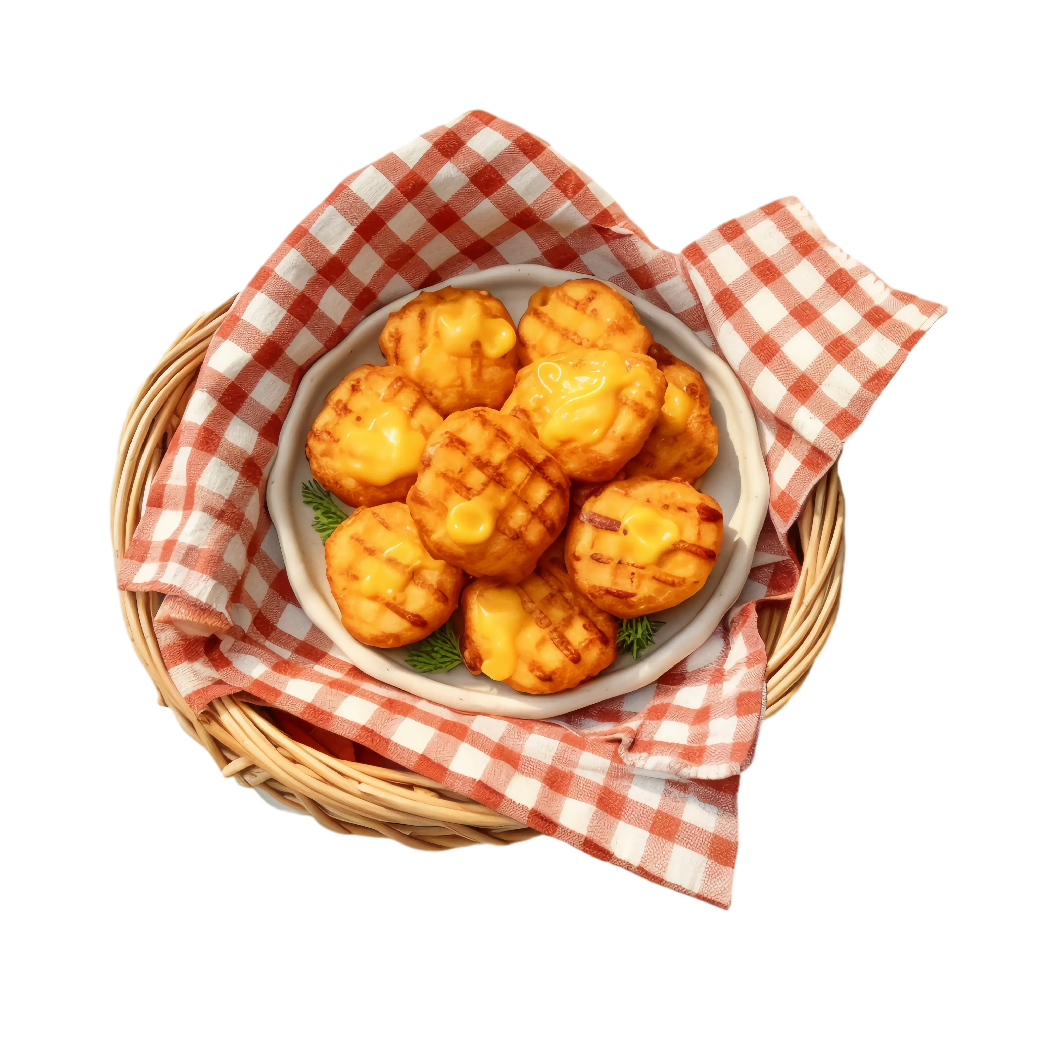 Basket of Cheese Puffs