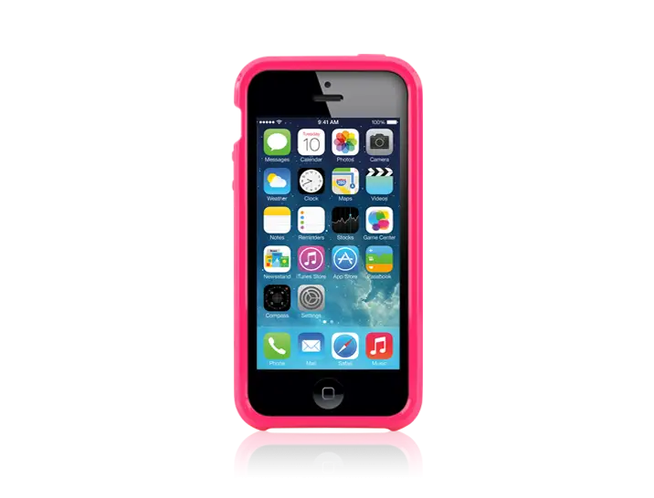 iPhone with Pink Protective Case