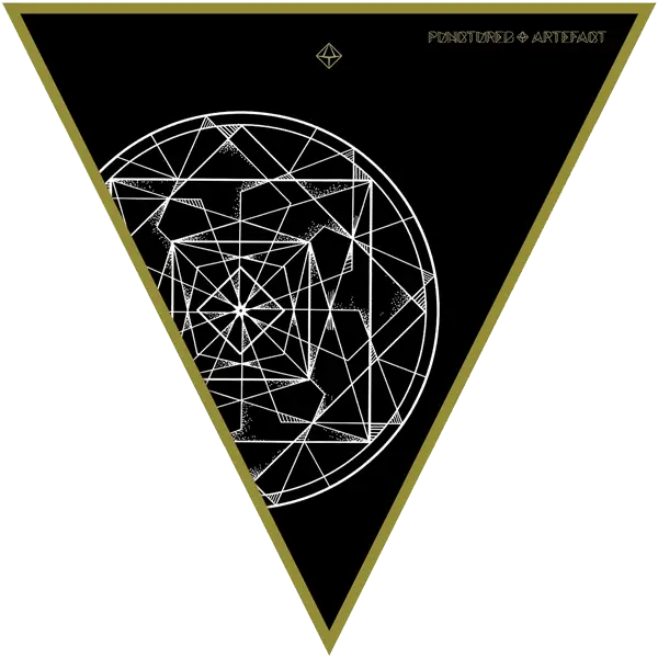 Triangle with Abstract Geometric Design